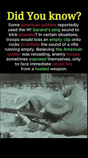M1 Garand Ping to Trick the Enemy #m1garandping #m1garandhistory #ww2rifle