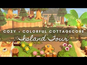 COLORFUL COTTAGECORE ISLAND TOUR | Animal Crossing New Horizons