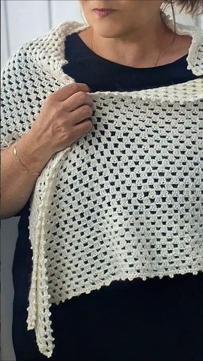 Mohair Shawl: Warm Crochet Triangle Wrap