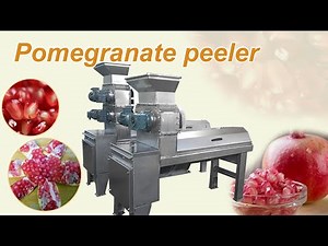 How to remove seeds from pomegranate | automatic pomegranate peeling and extraction machine