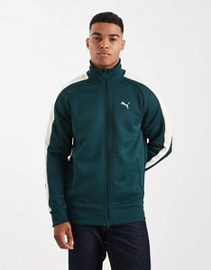 Puma T7 always on track jacket in green | ASOS