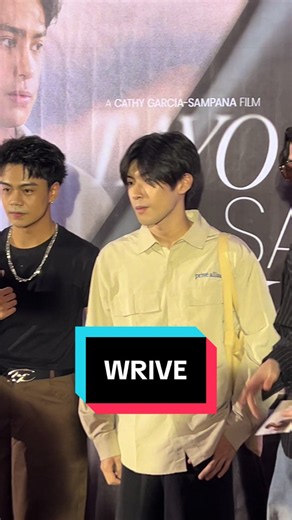 P-pop group WRIVE is here at the red carpet of “Tayo Sa Wakas” world premiere 🎬✨ #TayoSaWakas #TayoSaWakasWorldPremiere