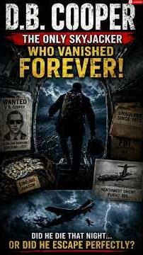D.B.Cooper The Only Skyjacker Who Vanished Forever😱#dbcooper #viral #shorts