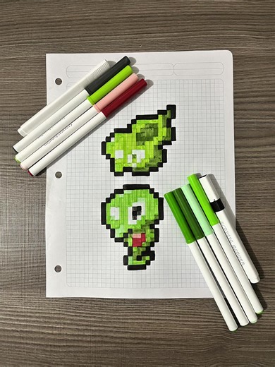 Pixel Art Celulas de Zygarde en Detalle