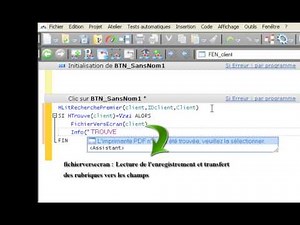 Cours Windev : 3- Faire une Recherche Simple