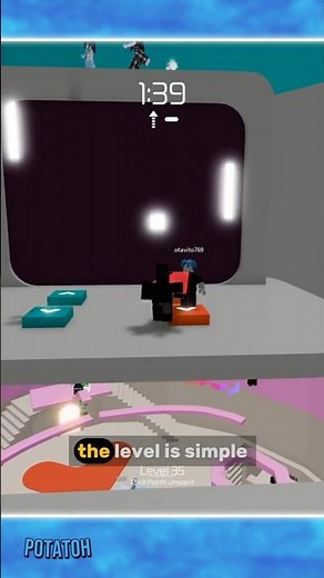 Pong RARE Level in Tower of HeII - Roblox #roblox