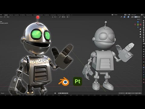 3D Modeling Clank - Blender 3.0 & Substance 3D Painter