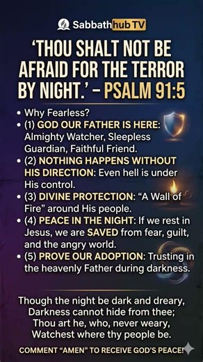 PSALM 91:5 – When You Can't Sleep Because of Fear