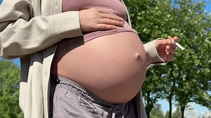 Sad Upset Pregnant Woman Cigarette Outdoors Stock Footage Video (100% Royalty-free) 3553925805 | Shutterstock