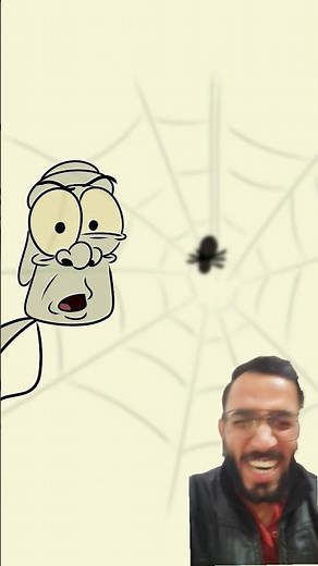 when you run into an invisible bush of a spider 😂#shorts#shortsfeed #youtubeshorts