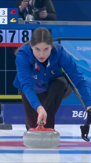 NBC Olympics & Paralympics on Instagram: "The definition of a perfect shot. 🥌 Take a look back at Italy’s Stefania Constantini’s curling throw that landed RIGHT on the button! #winterolympics"