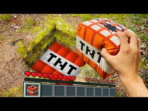 Realistic minecraft in real life Texture Pack ~ HOW TO FIND TNT TRAP ?