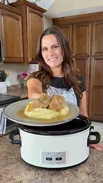 Slow cooker pork tenderloin with a Dijon maple sauce #cooking ￼
