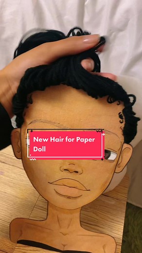 Paper Doll Hair: Tutorial with Yarn