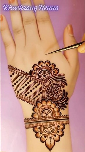 very beautiful back hand mehndi design || easy and stylish full hand mehndi design