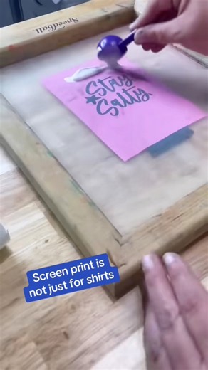 Screen printing with your cricut not just for shirts #cricut #screenprint