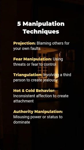 Manipulation Techniques in Psychology | Signs of Emotional Control