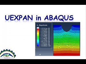 UEXPAN Subroutine in Abaqus: UEXPAN Subroutine training video and tutorial,