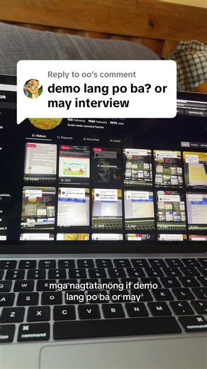 Replying to @oo #interview #demo #teachersoftiktok #acadsoc #remotework