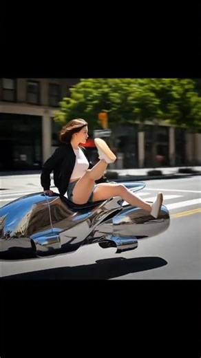 Futuristic Hover Bike Concept 2025 ⚡ Personal Air Mobility in Action! #futuretech