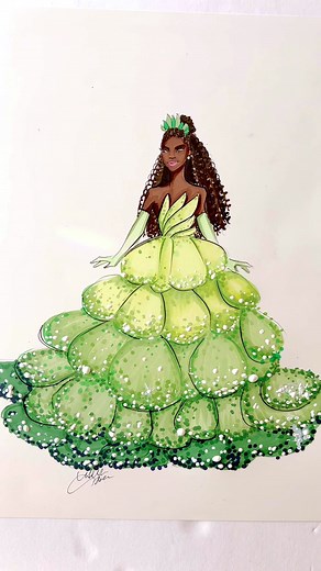 Tiana #princesstiana #disney #SoFiBreakUpChallenge #oddlysatisfying #illustration