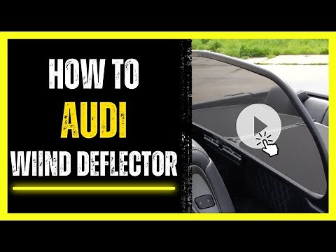 How to remove and install the wind deflector in your Audi convertible | VAG Car Tutorials