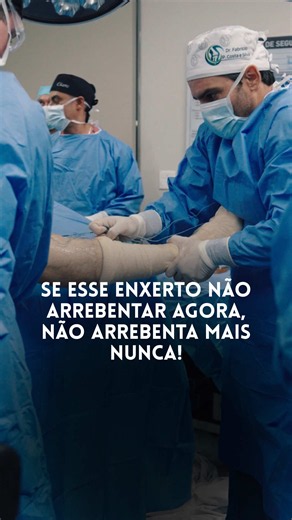 Enxerto LCA: teste final de tensão e estabilidade durante a cirurgia