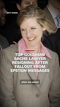 Top Goldman Sachs lawyer resigning after fallout from Epstein messages