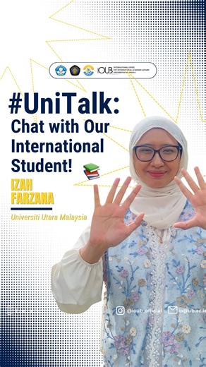 IO Universitas Brawijaya on Instagram: "[🎙️🌏 #UNITALK: Chat With Our International Student] Part 2 One semester, countless memories 📝 From Universiti Utara Malaysia to Universitas Brawijaya, this exchange journey has been full of new experiences, friendships, and cultural discoveries. Studying at UB has truly been fun, meaningful, and unforgettable 🤍 This is Izah’s exchange story one semester she’s always cherish. #IOUB #UBGLOBAL #StudentExchange #UUM"