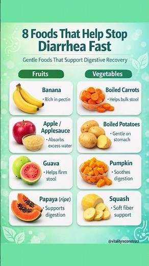 8 Foods That Help Stop Diarrhea Fast