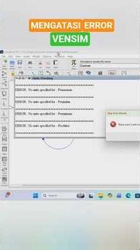 How to Solve Vensim Problems #vensim #powersim #dynamicsystem #modeling