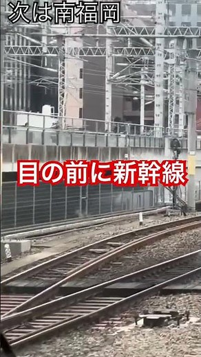 【前面展望】目の前に新幹線と黒い列車が！ #車窓 #前面展望 #新幹線 #鹿児島本線