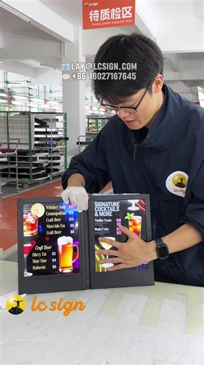 @kanetrujillo Such LED menus will light up when opened and can be used in your hotel, restaurant or bar. There are discounts for multiple purchases. We offer factory prices #lcsign #tony #led #foryour #goodvibes💕