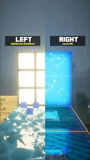 Optimum Realism Texture Pack or Luna HD Texture Pack? #shorts