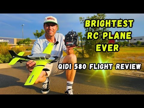 Maiden flight test Qidi 580 SR22 4ch Rc plane shop carpark flying