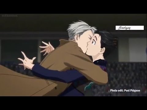 Yuri!!! On Ice - kiss scene ep 7 (uncensored) (fanmade,sadly)