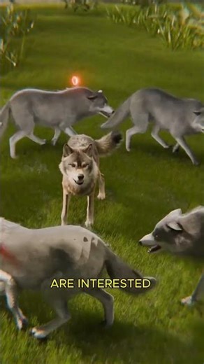 Male Wolves Form A Circle Around A Female Wolf 🐺 #Facts #Documentary #Viral #Shorts #Reels #Japan