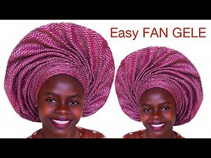 How To: Fan Gele Tutorial | Asooke Fan Gele for Beginners | Gele Tying Tutorial