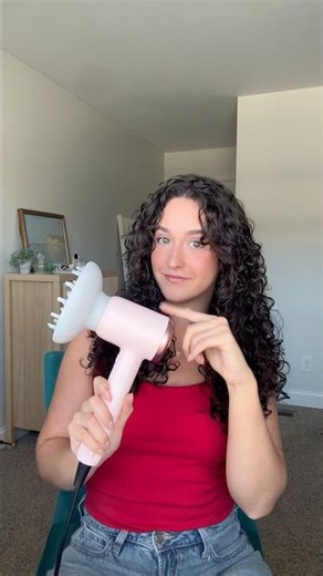 How I diffuse my curly hair with the ​⁠‪@Wavytalkofficial‬ Turblow Hairdryer! #hairdryer #curlyhair
