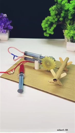 Hydraulic Cutter machine with Dcmotor #dcmotor #project #shortsfeed #motorbuilding #tech