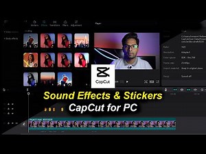 How to Use Sound Effects & Stickers to Make Video Interesting in CapCut | Capcut PC Video Editing#11
