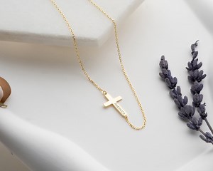 Baptism Gift Girl, Baptism Gift Custom Cross Necklace Christian Jewelry First Communion Necklace Girls Baptism Necklace Personalized Date - Etsy