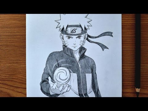 How To Draw Naruto With Rasengan || Easy Anime Sketch