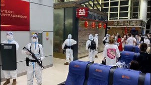 New video shows armed guards at Chinese airport, but not due to violence