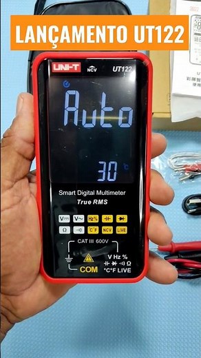 Lançamento MULTÍMETRO UNI-T UT122 Smart Digital Multímetro.
