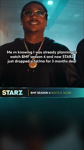 WATCH BMF SEASON 4 NOW | Action, Betrayal, Family. BMF goes back to it's roots this season, on the STARZ app. Watch new episodes of BMF every Friday. Sign up now for just $4/mo for 3 months! | BMF | Facebook