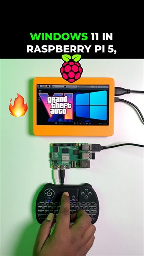 Windows 11 in Raspberry Pi 5 #shorts #gadgets #tech #pcb #jlcpcb
