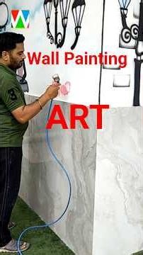 Watch me create this stunning wall mural! #wallart #shorts