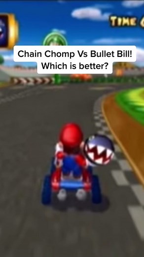 Chain Chomp was so much more chaotic and fun! What do you guys think?#nintendo #mario #mariokart #mariokartwii #mariokartdoubledash #gaming