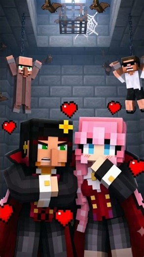 Kidnapped By VAMPIRE GIRLS in Minecraft...🦇#shorts #minecraft#minecraftshorts#funny#gaming#trending